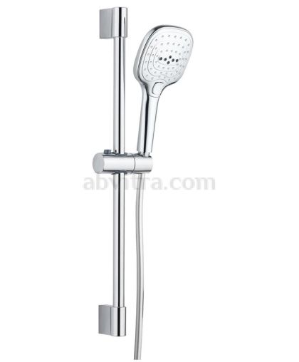 Комлект ръчен душ с подвижна релса и шлаух Calma 