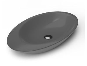 Сива мивка върху плот, тип купа Aria 