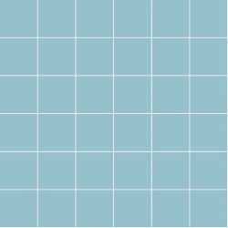 Светлосиня мозайка 5х5см в цвят RAL 230 70 15 Pool Blue Matt