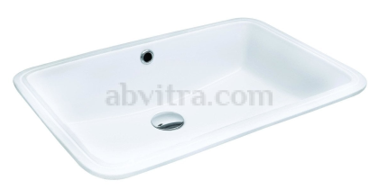 Правоъгълна мивка за вграждане под плот за баня Star