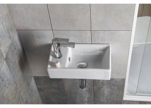 Малка мивка за баня и тоалетна Minos Left