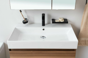 Мивка за баня върху плот Stance 70см - Бял гланц 