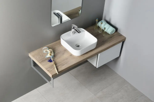 Тънкостенна мивка тип купа / върху плот Nova с отвор за смесител 