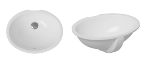 Овална мивка за вграждане под плот за баня Arkitekt